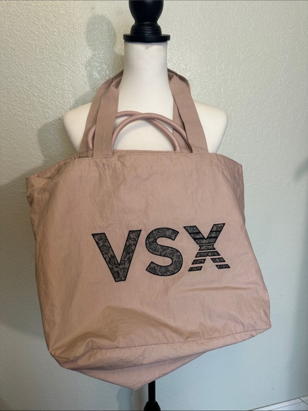 VSX Blush Pink Tote with Logo Accent